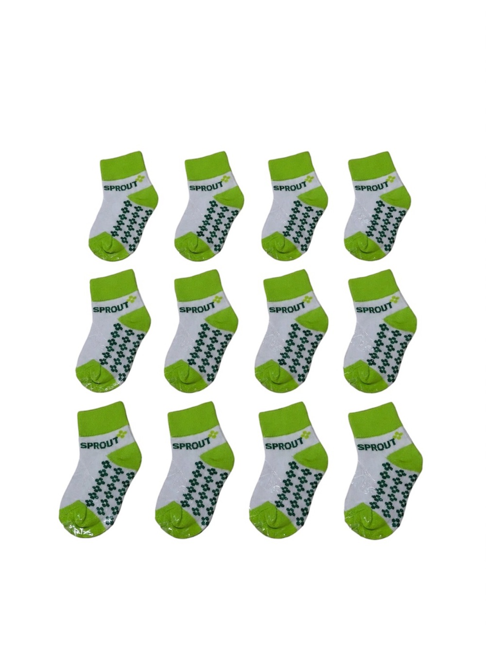 New Baby Toddler Socks 12–24M 12 Pair Lot Green Shamrock Unisex